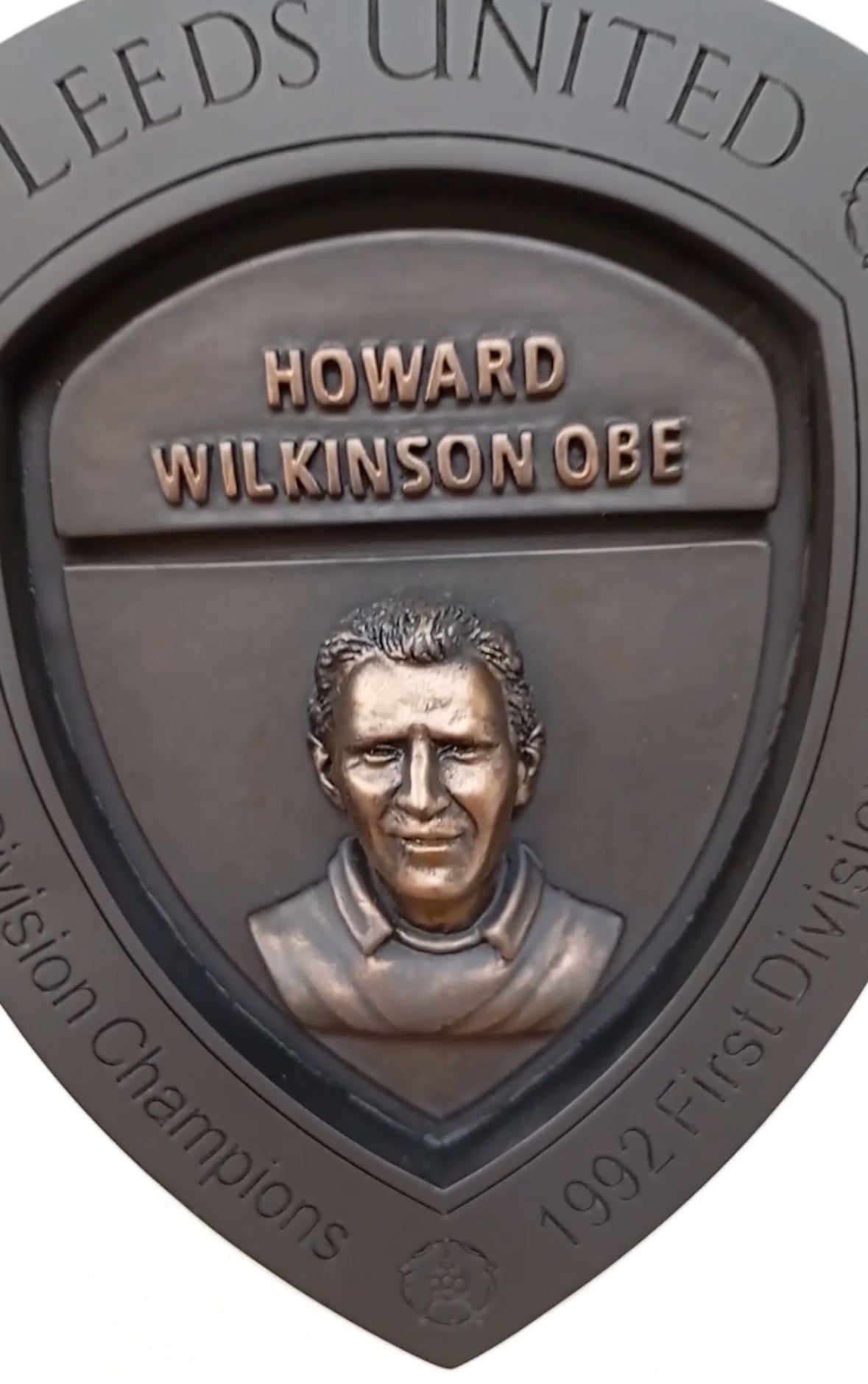 Howard Wilkinson Champions 1990-1992 Sculpture Shield