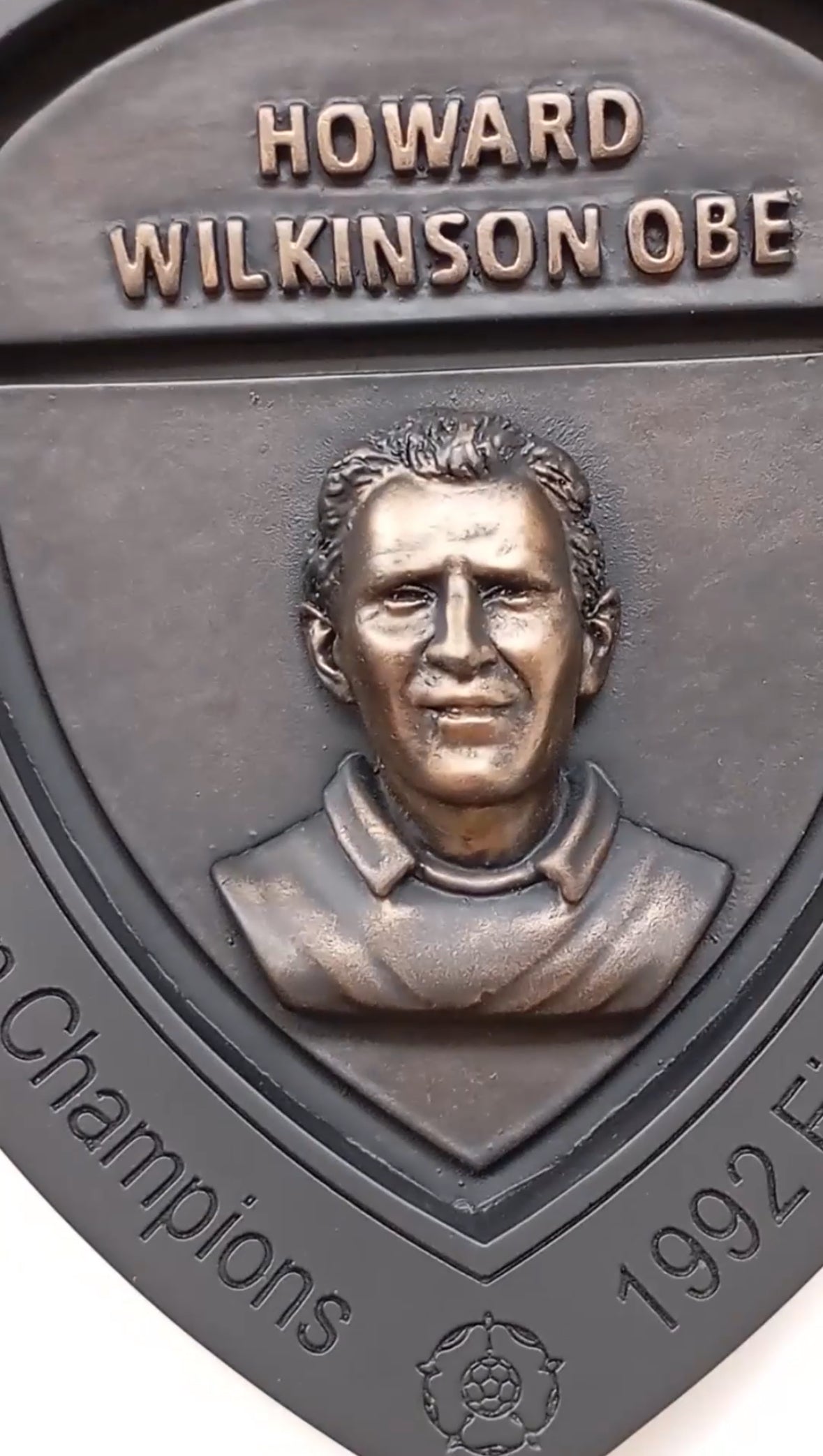 Howard Wilkinson Champions 1990-1992 Sculpture Shield