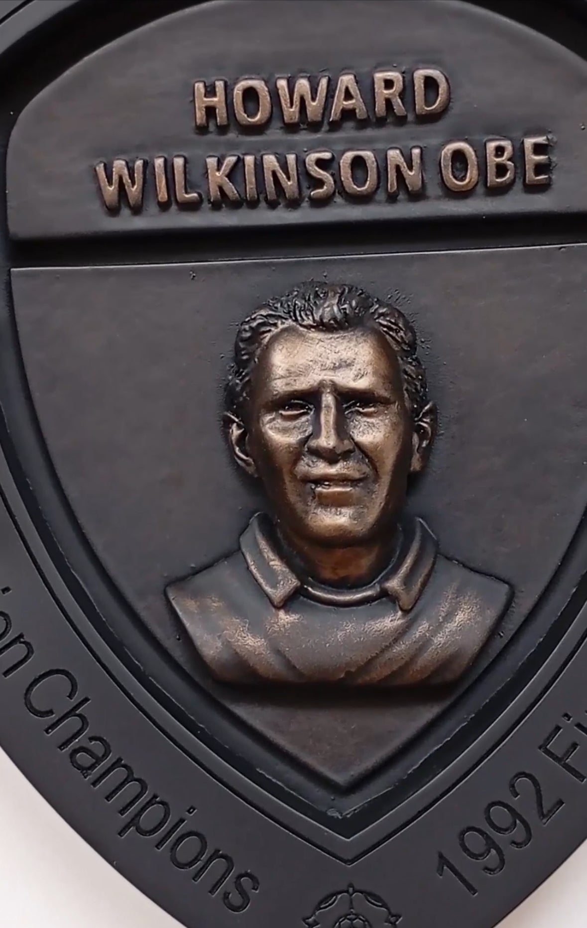 Howard Wilkinson Champions 1990-1992 Sculpture Shield