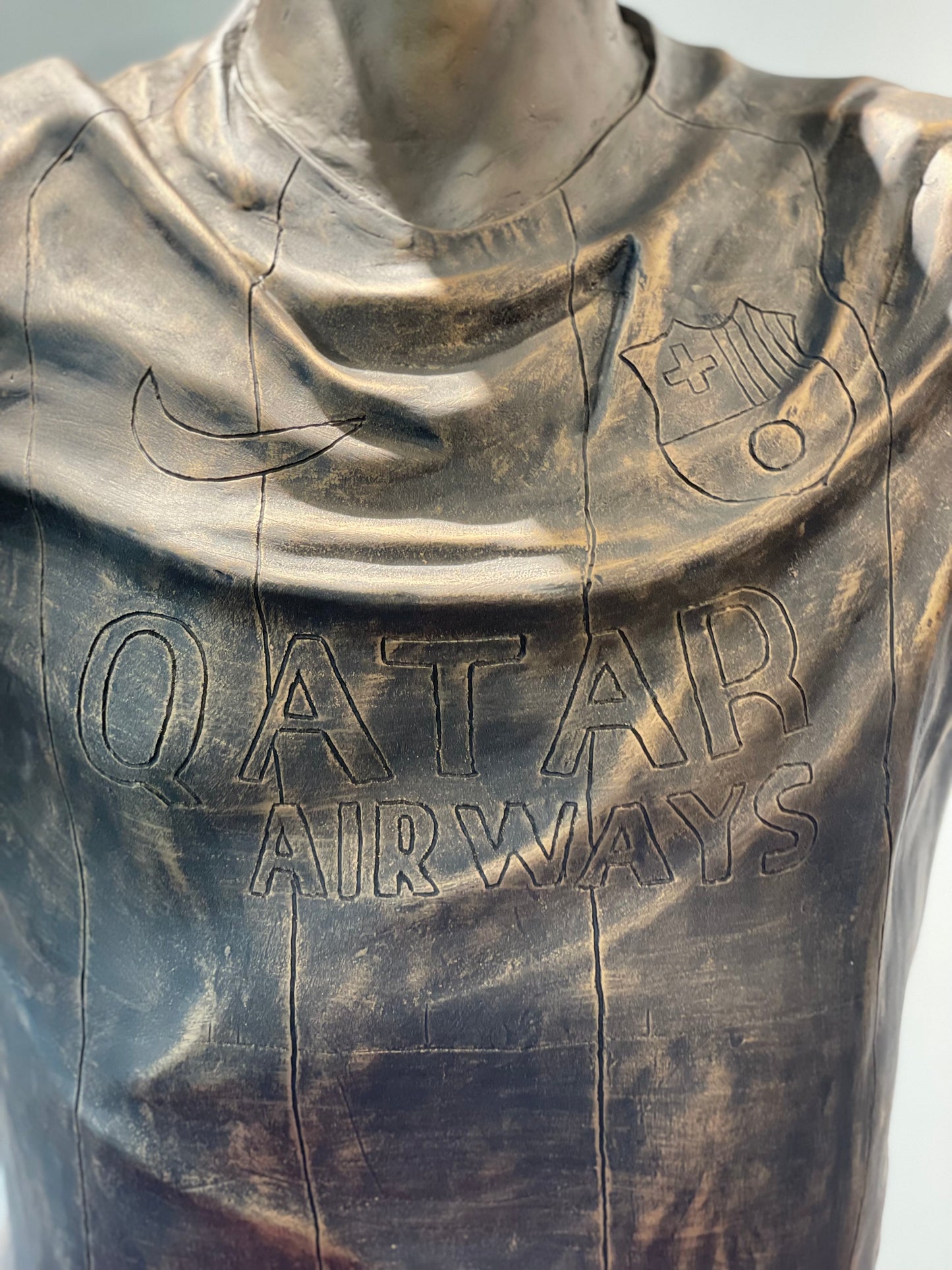 Lionel Messi Bust Including FCB Plinth