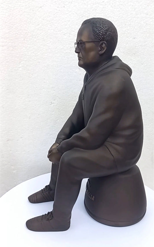 Bronzed Bielsa Sculpture