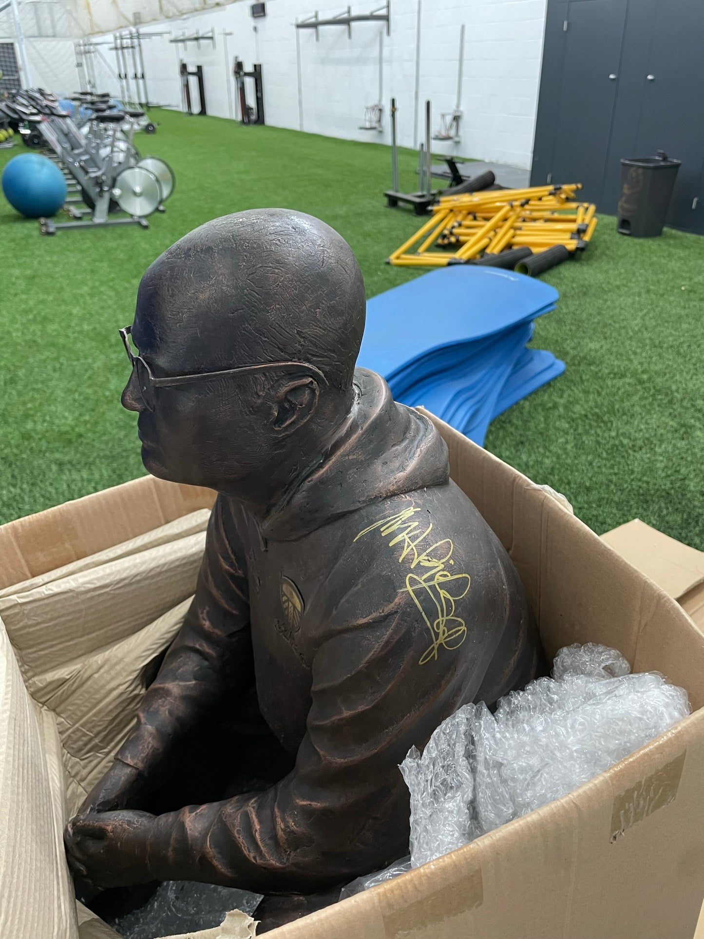 MARCELO BIELSA ARTIST PROOF ORIGINAL KING OF THE NORTH LUFC SCULPTURE STATUE SIGNED SAMPLE