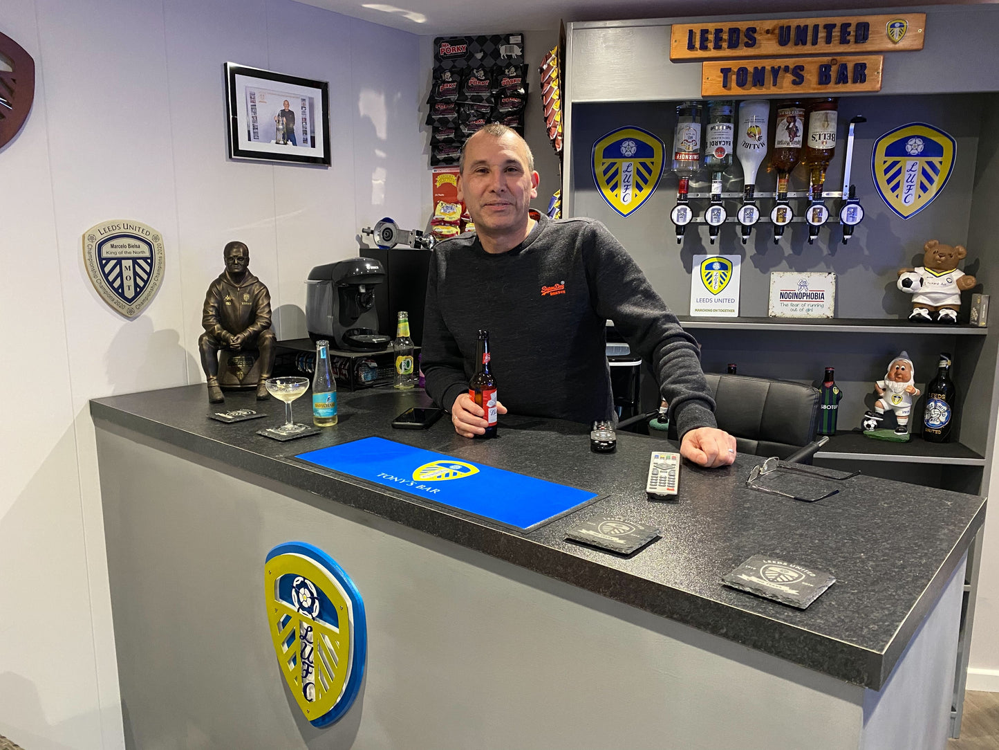 MARCELO BIELSA ARTIST PROOF ORIGINAL KING OF THE NORTH LUFC SCULPTURE STATUE SIGNED SAMPLE